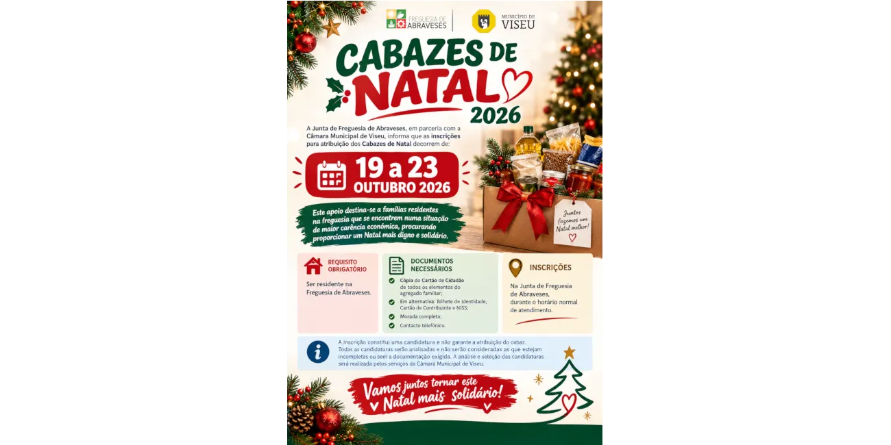 Cabazes de Natal 2026